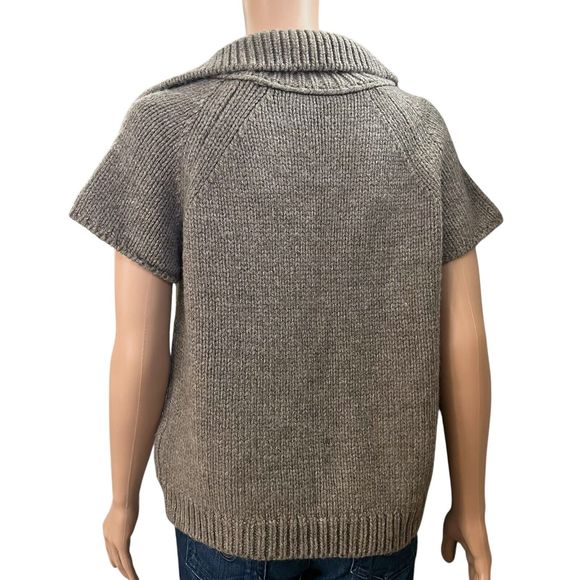Zara Gray Short Sleeve Cardigan - Picture 4 of 7